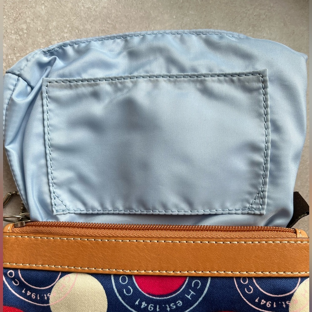 Like New Red and Blue Coach Wristlet - Picture 11 of 13